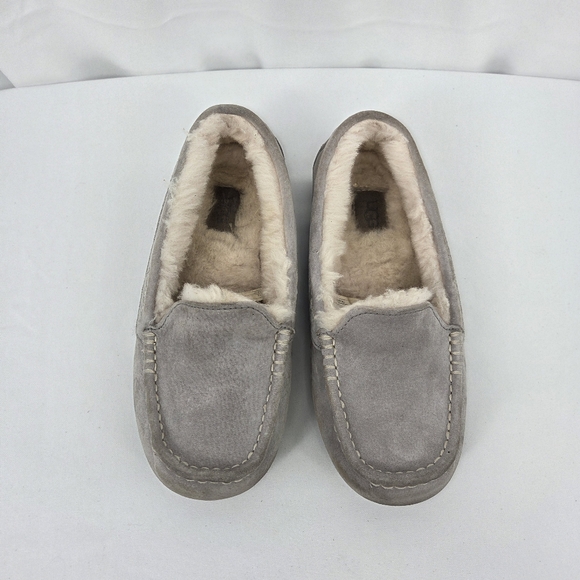 UGG Women's Tan Suede Slippers - Picture 3 of 10